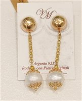 Orecchini Vidali Gioielli Donna in Argento Perla ORAR-33-34 - ORAR-33-34